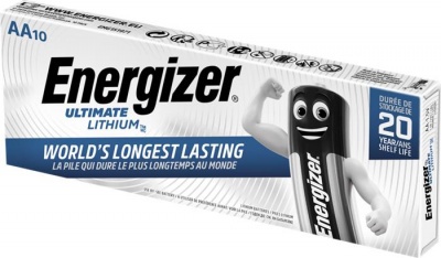 Batéria, AA tužková, 10 ks, Lítium, ENERGIZER "Ultimate Lithium"