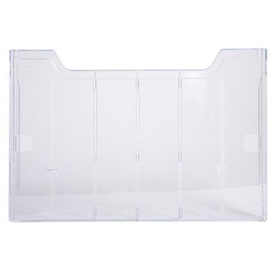 Držiak na katalógy, nástenný, A4, ležatý, EXACOMPTA "Office", priehľadný