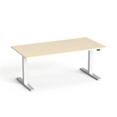 Písací stôl, výškovo nastaviteľný, 160x80 cm, MAYAH "Freedom SV-303", javor