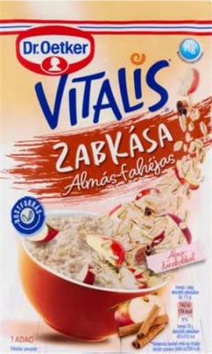 Ovsená kaša, 48 g, DR. OETKER, "Vitalis", jablko-škorica