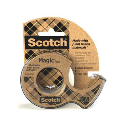 Lepiaca páska, s dispenzorom 19 mm x 33 m, ekologická, 3M "Scotch® Magic™", priehľadná
