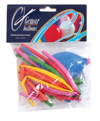 Tvarovateľné balóny, s pumpou, rôzne farby