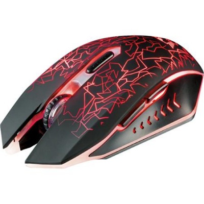 Myš, bezdrôtová, optická, herná, USB, TRUST "GXT107 Izza", čierna