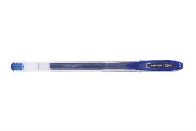 Gélové pero, 0,45 mm, s vrchnákom, UNI "UM-120", modré