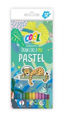 Farebné ceruzky, sada, okrúhle, COOL BY VICTORIA "Pastel", 12 pastelových farieb