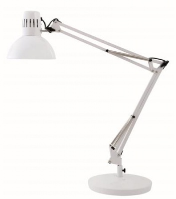 Stolová lampa, 11 W, ALBA "Architect", biela