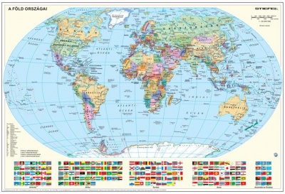 Podložka na stôl, obojstranná, "Föld országai/Gyermek-világtérkép - Krajiny Sveta/ Detská mapa sveta" výrobok v MJ 