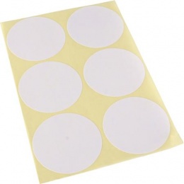 Etikety, okrúhle, priemer: 50 mm kruh, 60 etikiet/bal
