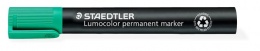 Permanentný popisovač, 2 mm, kužeľový hrot, STAEDTLER "Lumocolor 352", zelený