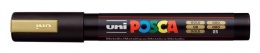Dekoračný popisovač, 1,8-2,5 mm, UNI "Posca PC-5M", zlatý