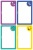 Etikety na zošity, 68x46 mm, ručne popisovateľné, AVERY ZWECKFORM, veselé motívy, 8 etikiet/bal