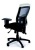 Kancelárska stolička, opierky, čalúnená, chrómový podstavec, MaYAH "Creative", čierna