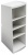 Stolový organizér, multifunkčný, 4 priehradky, 8x23x11 cm, EXACOMPTA "Autentik", biele