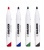 Popisovač na biele a flipchartové tabule, sada, 3 mm, kužeľový KORES "K-Marker XW1", 4 rôzne farby