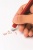 Gélové pero, displej, 0,5 mm, stláčací mechanizmus, gumovateľné, APLI "Erasable", mix farieb
